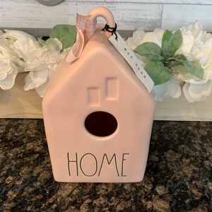 Rae Dunn Blush Pink HOME Birdhouse
